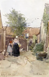 Un giardino sul retro, Berck sur Mer, 1904